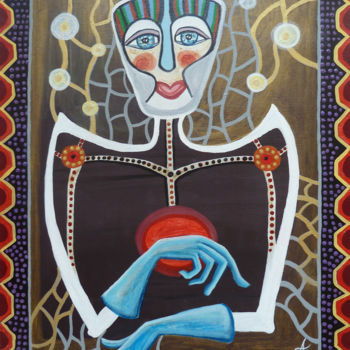 Painting titled "Rêve de Marionnette" by Aurélie Sarrazin, Original Artwork, Acrylic