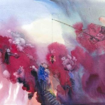 Pittura intitolato "Prize" da Aureliu Prodan, Opera d'arte originale
