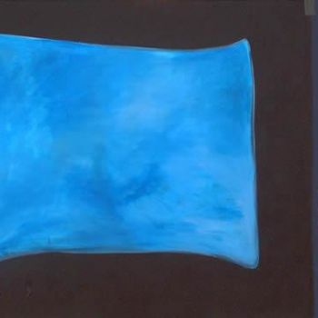 Schilderij getiteld "In blue" door Aureo Antunes, Origineel Kunstwerk, Olie