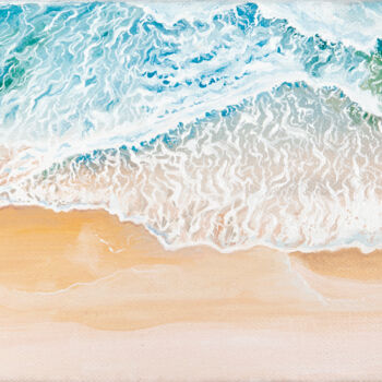 Peinture intitulée "Azure coast" par Aurin, Œuvre d'art originale, Huile