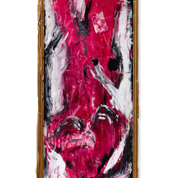 Peinture intitulée "Femme de pierre rou…" par Aurkeo, Œuvre d'art originale, Acrylique
