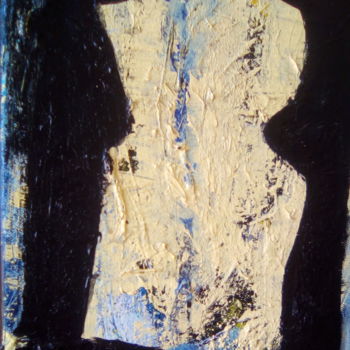 Pintura intitulada "femme portant un en…" por Aurkeo, Obras de arte originais, Acrílico