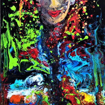 Painting titled "bright-side-100x40.…" by Aurora Bernardo, Original Artwork, Acrylic