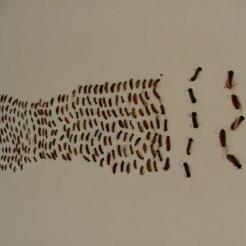 Handwerk mit dem Titel "stitches" von Aurora Aguila, Original-Kunstwerk