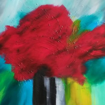 Painting titled "Fragance 50x70 acry…" by Aurore Franc, Original Artwork