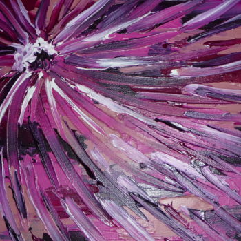 Malerei mit dem Titel "Lilas en fleurs  30…" von Aurore Franc, Original-Kunstwerk