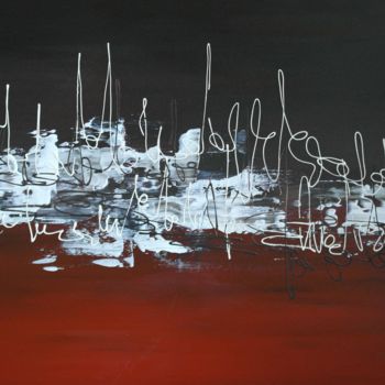 Peinture intitulée "Eclairer la nuit  5…" par Aurore Franc, Œuvre d'art originale, Acrylique