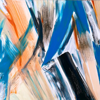 Картина под названием "AUFBRUCH 8" - Aurore Millet, Подлинное произведение искусства, Масло Установлен на Деревянная рама дл…