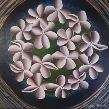 Картина под названием "flowers.jpg" - Aurore Bonnet, Подлинное произведение искусства, Масло