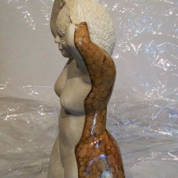 Sculpture titled "La Muse" by Aurore Bonnet, Original Artwork, Stone