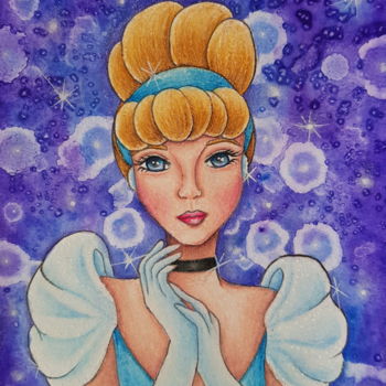 Painting titled "Cendrillon" by Aurore Loallyn, Original Artwork, Other