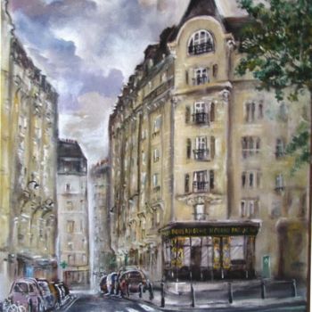 Pintura titulada "Rue de Capri Paris…" por Autanbleu, Obra de arte original