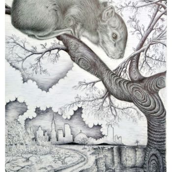 "A tristeza de um ke…" başlıklı Resim Dimarco.Art tarafından, Orijinal sanat, Tükenmez kalem