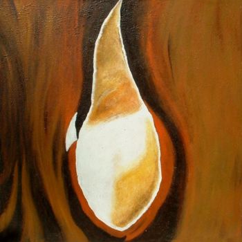 Painting titled "FLAME" by Autres Artistes, Original Artwork, Oil