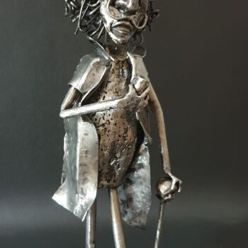 Rzeźba zatytułowany „Georges” autorstwa Sandrine Plumard, Oryginalna praca, Metale
