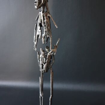 Sculpture intitulée "Esquisse" par Sandrine Plumard, Œuvre d'art originale, Métaux