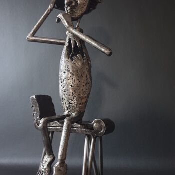 雕塑 标题为“Taire les idées et…” 由Sandrine Plumard, 原创艺术品, 金属