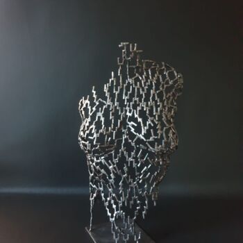 雕塑 标题为“Buste” 由Sandrine Plumard, 原创艺术品, 金属