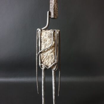 Sculpture titled "soixante neuf" by Sandrine Plumard, Original Artwork, Metals