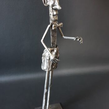 Rzeźba zatytułowany „Léon” autorstwa Sandrine Plumard, Oryginalna praca, Metale