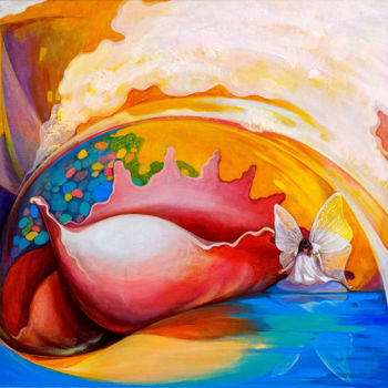 Картина под названием "Дуновение лета" - Nika Tartakovskaya, Подлинное произведение искусства, Акрил