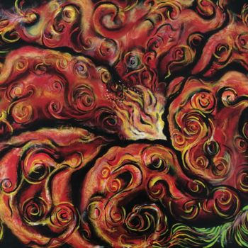 Картина под названием "Аленький цветочек" - Наталья Чайковская, Подлинное произведение искусства, Акрил