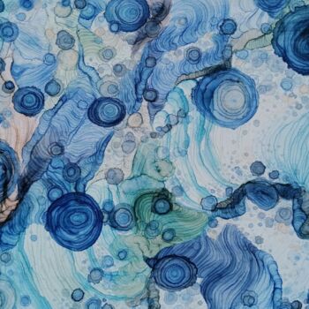 Картина под названием "Marine space" - Наталья Чайковская, Подлинное произведение искусства, Чернила