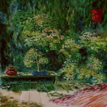 Pintura intitulada "Jardín" por Alejandro Vallespin, Obras de arte originais