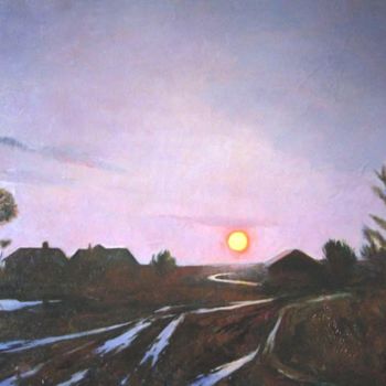 Painting titled "Восходящее солнце" by Aleksandr Beliakov, Original Artwork