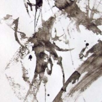 Painting titled "Après la pluie - 2" by Aachi Aavd, Original Artwork, Chinese Calligraphy