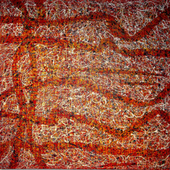 Ζωγραφική με τίτλο "A CROSSING PLACE" από Andre Van Der Kerkhoff, Αυθεντικά έργα τέχνης, Ακρυλικό