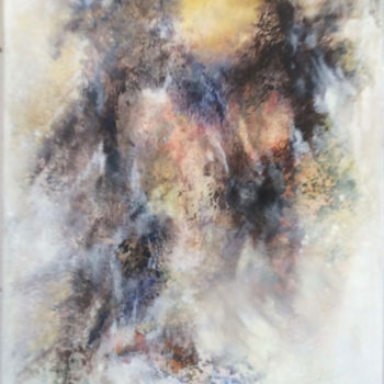 Peinture intitulée "ELLE LUNAIRE-h-70-x…" par Jenny Avenel, Œuvre d'art originale, Huile