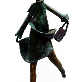 「Je suis une femme l…」というタイトルの彫刻 Aventurieroによって, オリジナルのアートワーク, ブロンズ