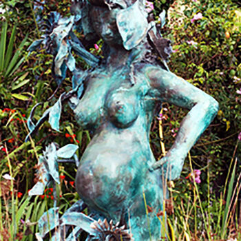 Sculpture titled "MATERNITÉ" by Aventuriero, Original Artwork, Bronze