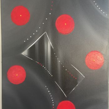 Painting titled "COKTAIL" by Alain Vergier, Original Artwork, Acrylic