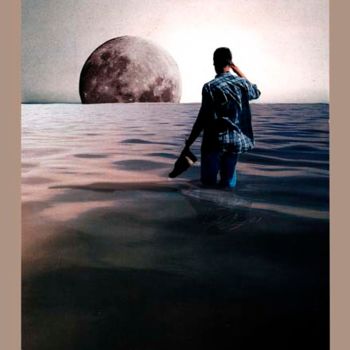 Collages intitulée "The Seeker" par C Avery, Œuvre d'art originale