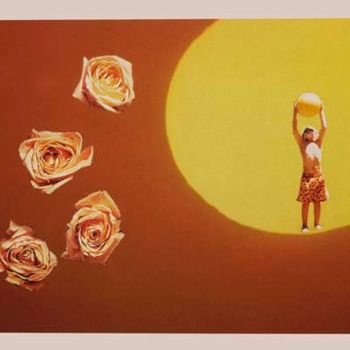 Collages intitulée "Love Is So Yellow" par C Avery, Œuvre d'art originale