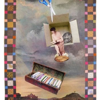 Collages titled "writers' block (poe…" by C Avery, Original Artwork