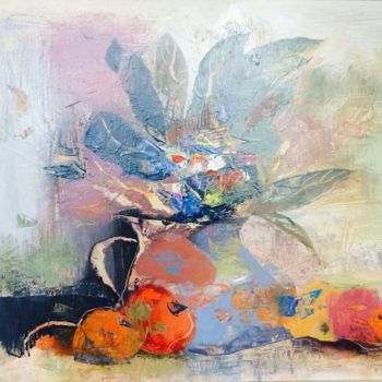 Peinture intitulée "Still life" par Avesh, Œuvre d'art originale, Huile