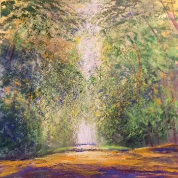 Pintura titulada "La route des peintr…" por Anne Vignau, Obra de arte original