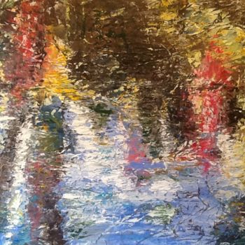 Painting titled "Miroir 3" by Anne Vignau, Original Artwork, Other