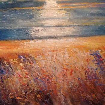 Peinture intitulée "La dune" par Anne Vignau, Œuvre d'art originale