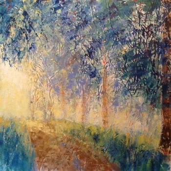 Painting titled "Matin" by Anne Vignau, Original Artwork, Acrylic