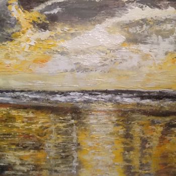 Pittura intitolato "La plage" da Anne Vignau, Opera d'arte originale, Acrilico
