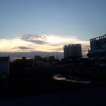 Photography titled "View of evening sky…" by Avik Chakravorty, Original Artwork, Non Manipulated Photography