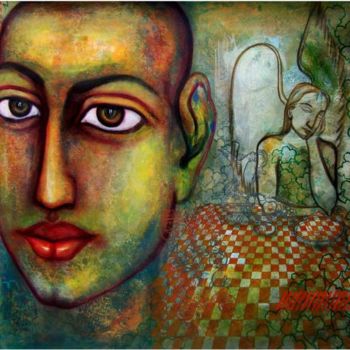 Painting titled "Dream" by Avi Roy, Original Artwork, Oil