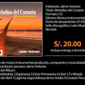Arte digital titulada "Compre su álbum cd…" por Avmusic Perú, Obra de arte original