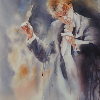Painting titled "and-now-tenor.jpg" by Diana Avramova, Original Artwork