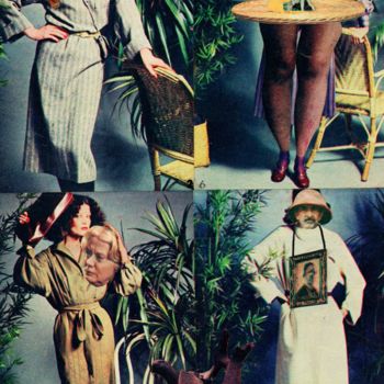 Collages intitolato "Model House. Дом мо…" da Vladimir Abaimov, Opera d'arte originale, Collages