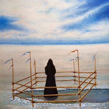Pittura intitolato "Serenity in Inner M…" da Vladimir Abaimov, Opera d'arte originale, Olio